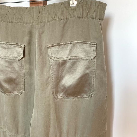 3.1 Phillip Lim Satin Cargo Belted Pant Olive green - Picture 9 of 16